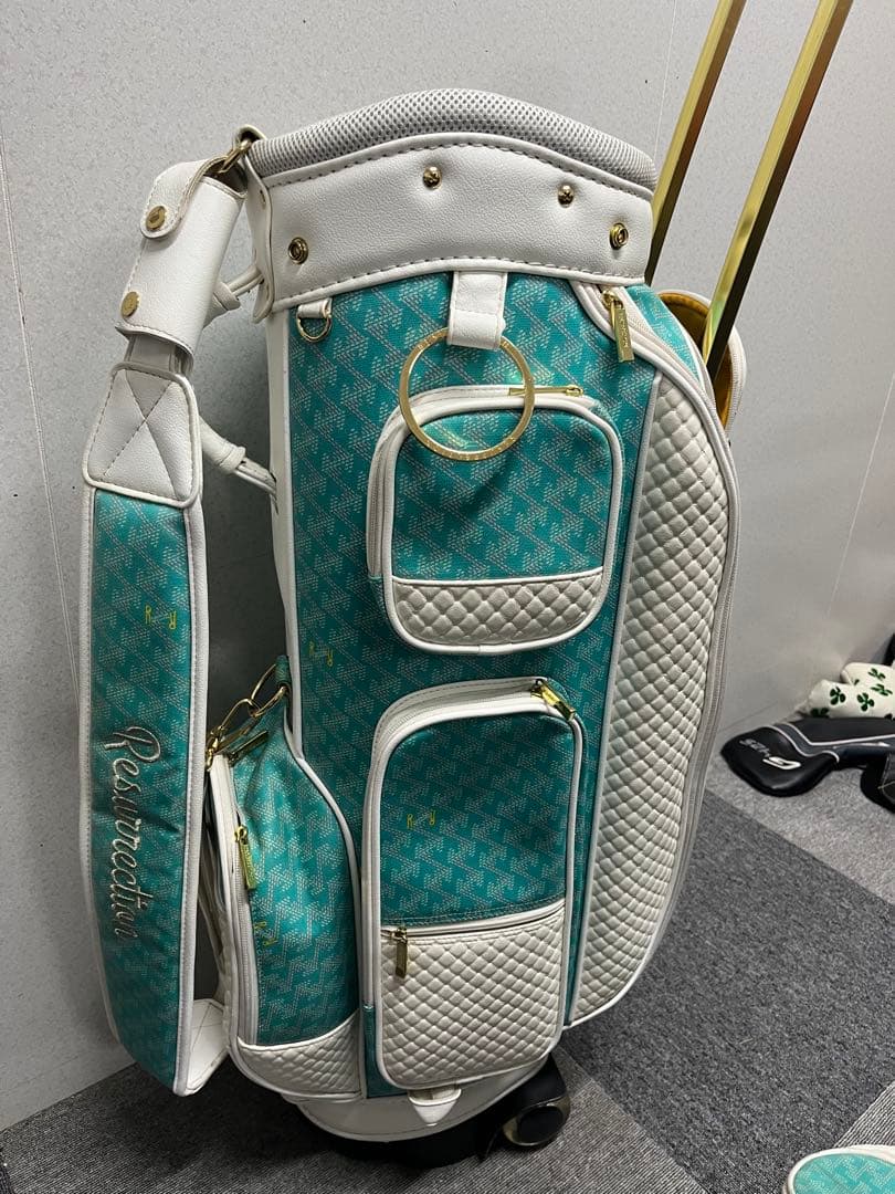 激安 美品 レザレクション キャスター付き キャディバッグ