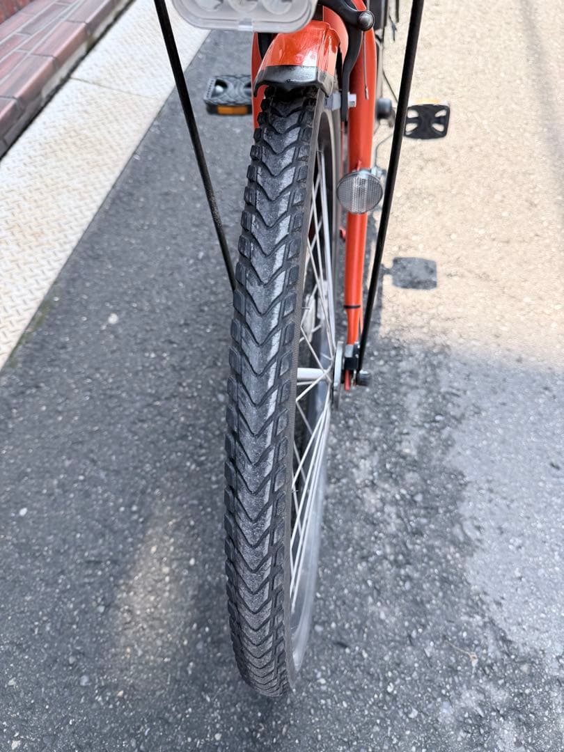 大阪府　ブリヂストン　 電動アシスト自転車 オレンジ