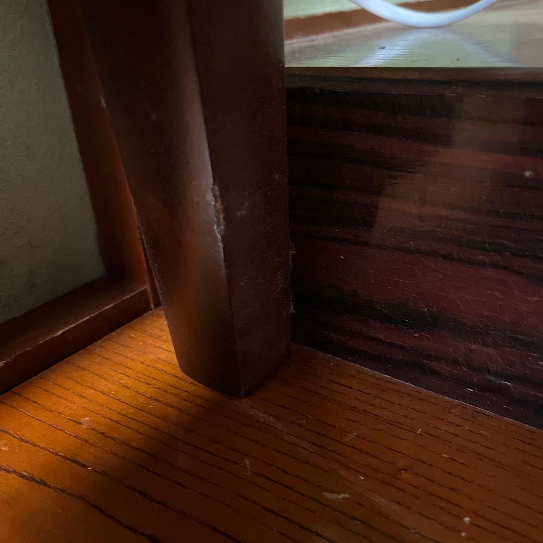 特丸型一面鏡　ドレッサーと椅子　松本民芸家具　鏡台