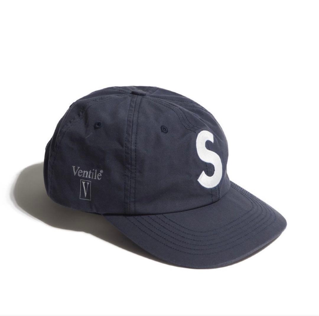 Supreme Ventile S Logo 6-Panel キャップ ネイビー