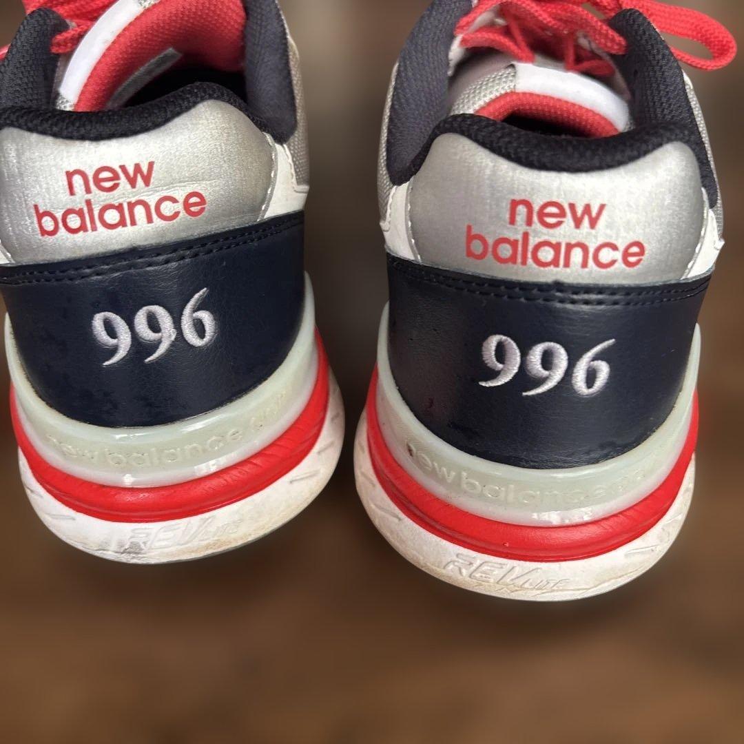 New Balance 996ゴルフシューズ ネイビー/ホワイト/レッド