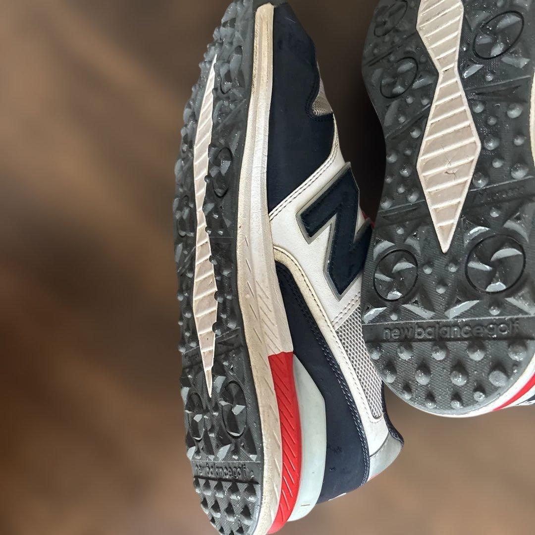 New Balance 996ゴルフシューズ ネイビー/ホワイト/レッド