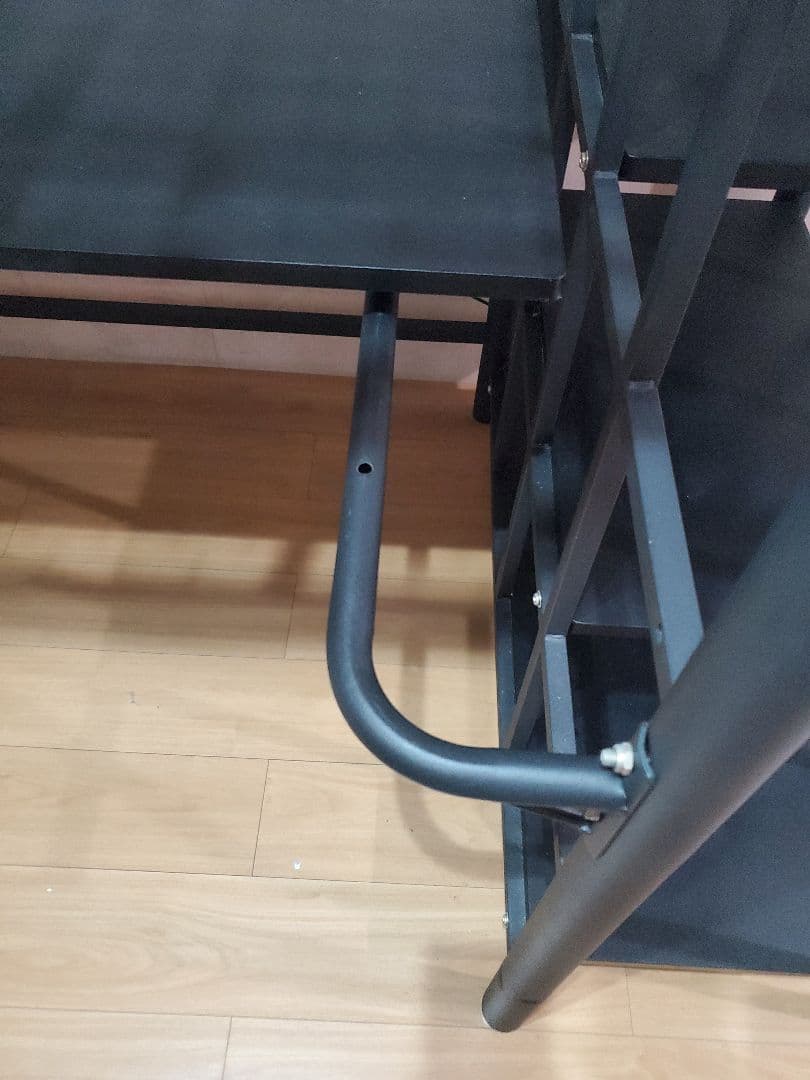 階段付きブラックロフトベッド スチール製 説明文を読んで下さい