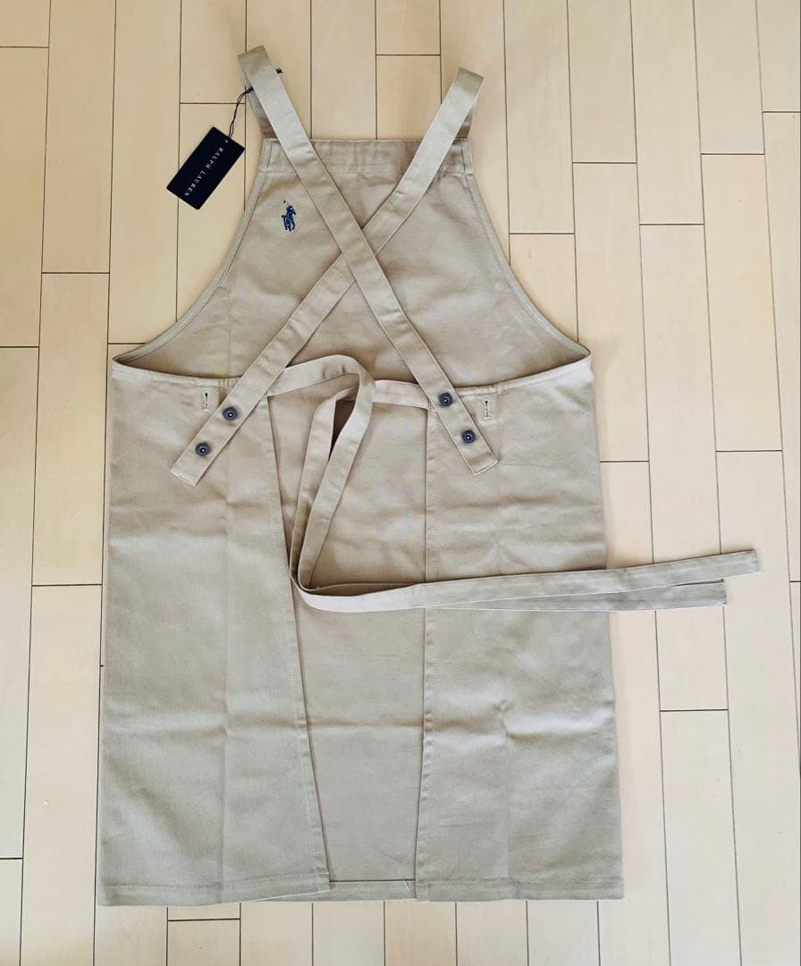 【新品タグ付✨】Ralph Lauren ラルフ ベージュエプロン 女性 男性
