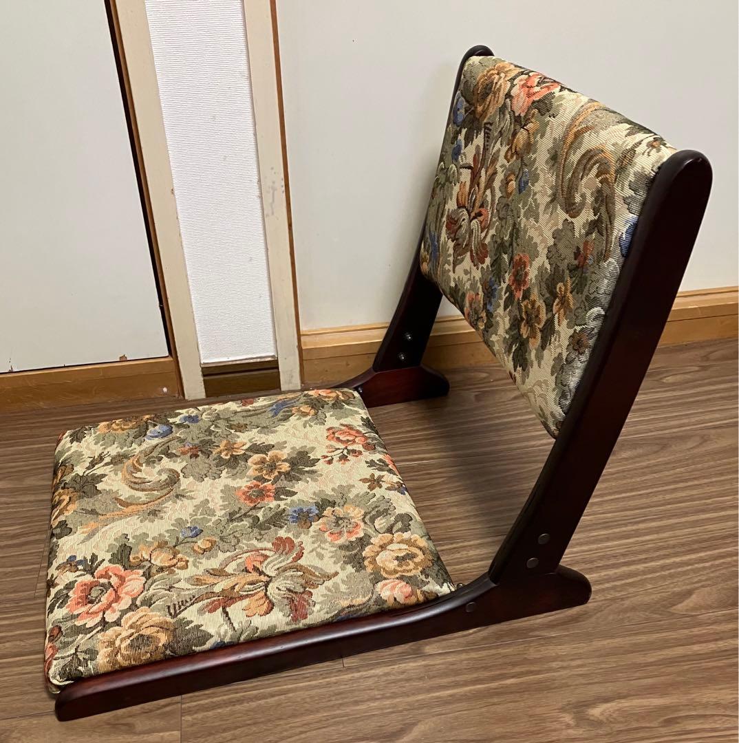 花柄 座椅子 2点セット ナカムラ バラ 薔薇 ローズ柄