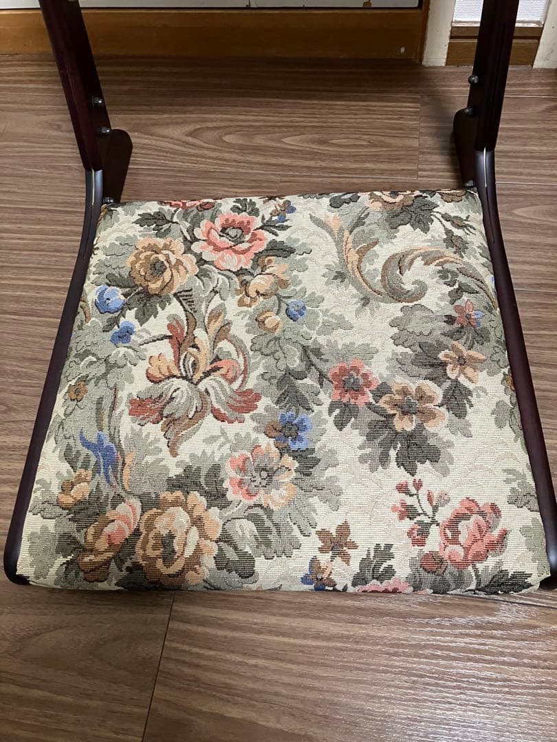 花柄 座椅子 2点セット ナカムラ バラ 薔薇 ローズ柄