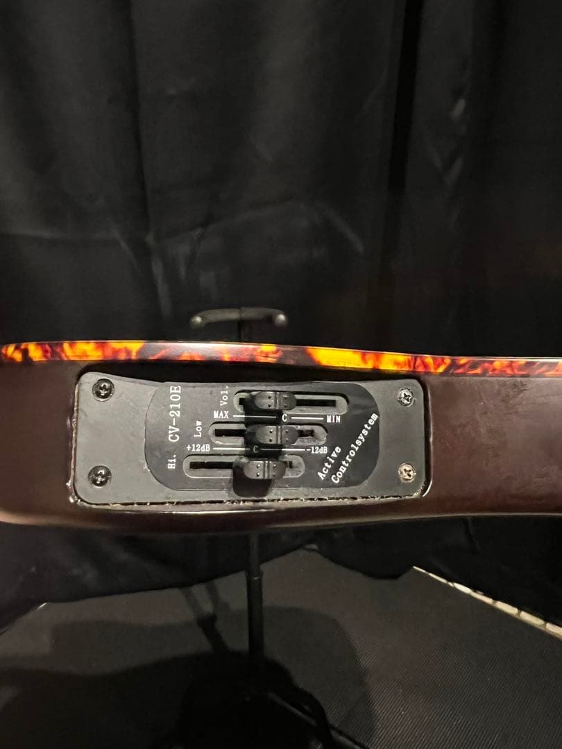 SCHECTER OL-FL ダークブラウン　プリアンプ付き