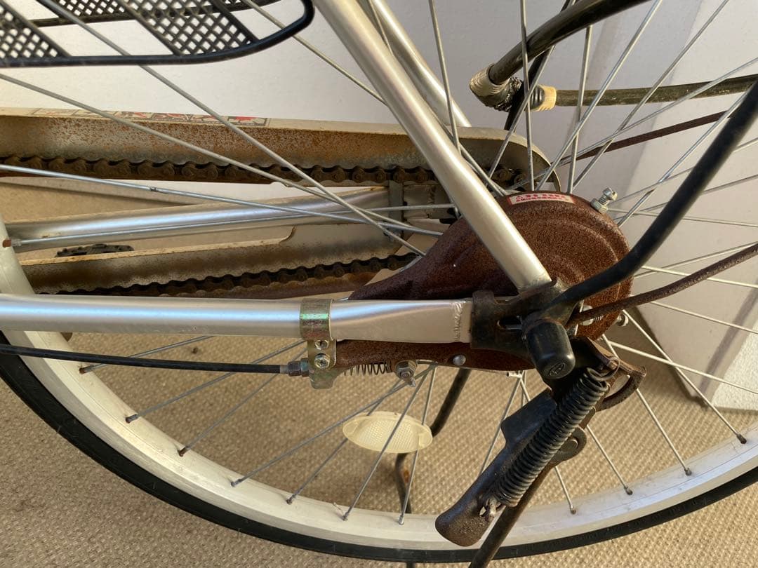 自転車　シルバー 熊本菊陽町受け取り限定