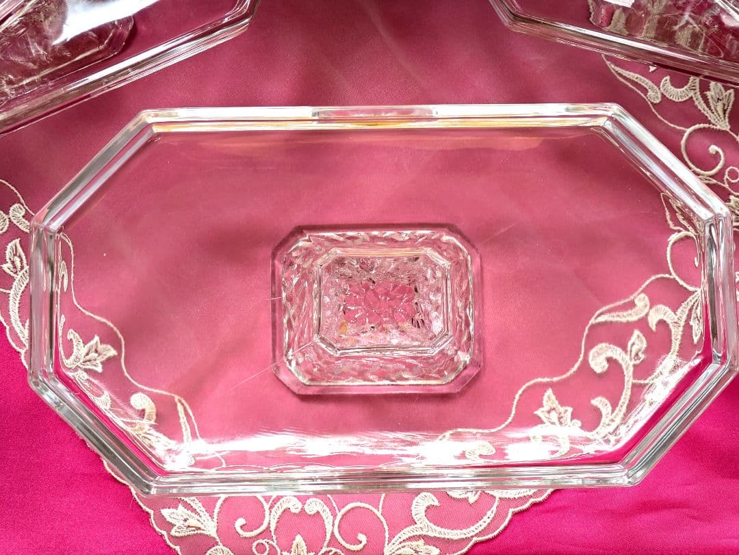 お値下げ✴プリンアラモード・パフェ器5客✴ヴィンテージUSED