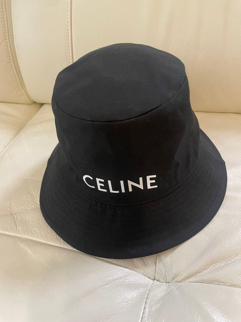 CELINE バケットハット 黒　M ユニセックス