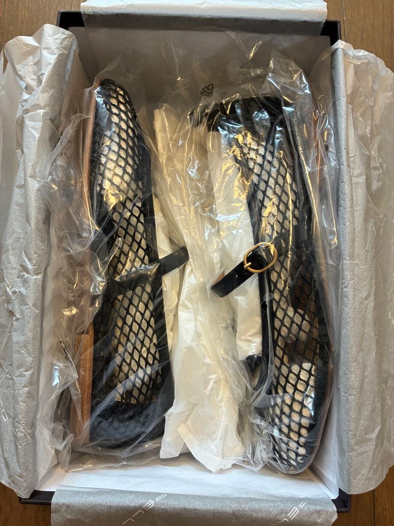 PELLICO BOLLE メリージェーン メッシュ パンプス BLACK