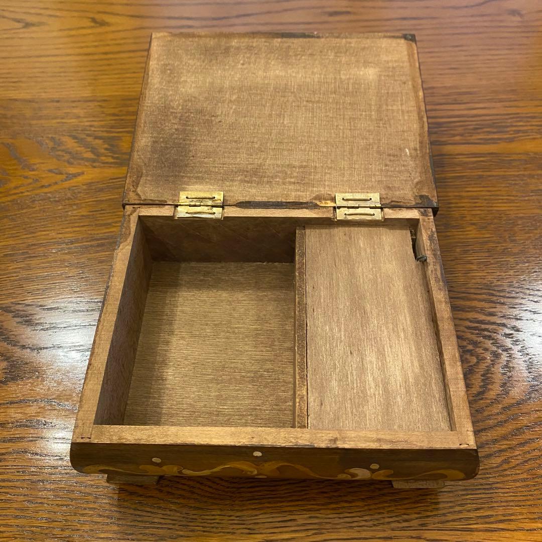 リュージュ　オーストリア製　オルゴール　アンティーク　幸せの鳥　ハンドメイド