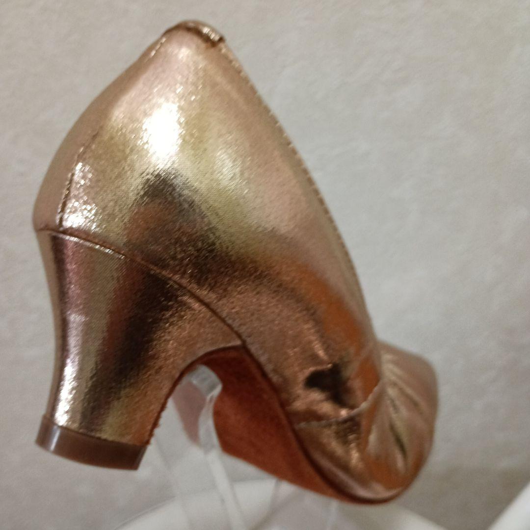 ruuni ゴールド 社交ダンスシューズ