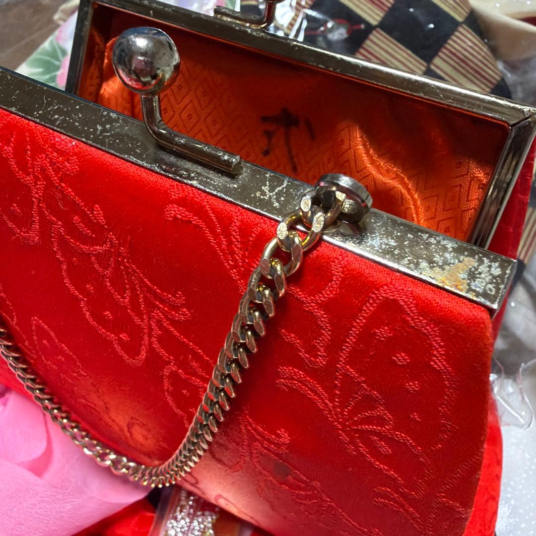 七五三　7歳　着物セット　紫　蝶々