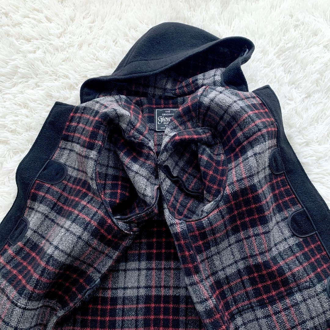 【美品】Gloverall ダッフルコート ロング 英国製 裏地チェック L