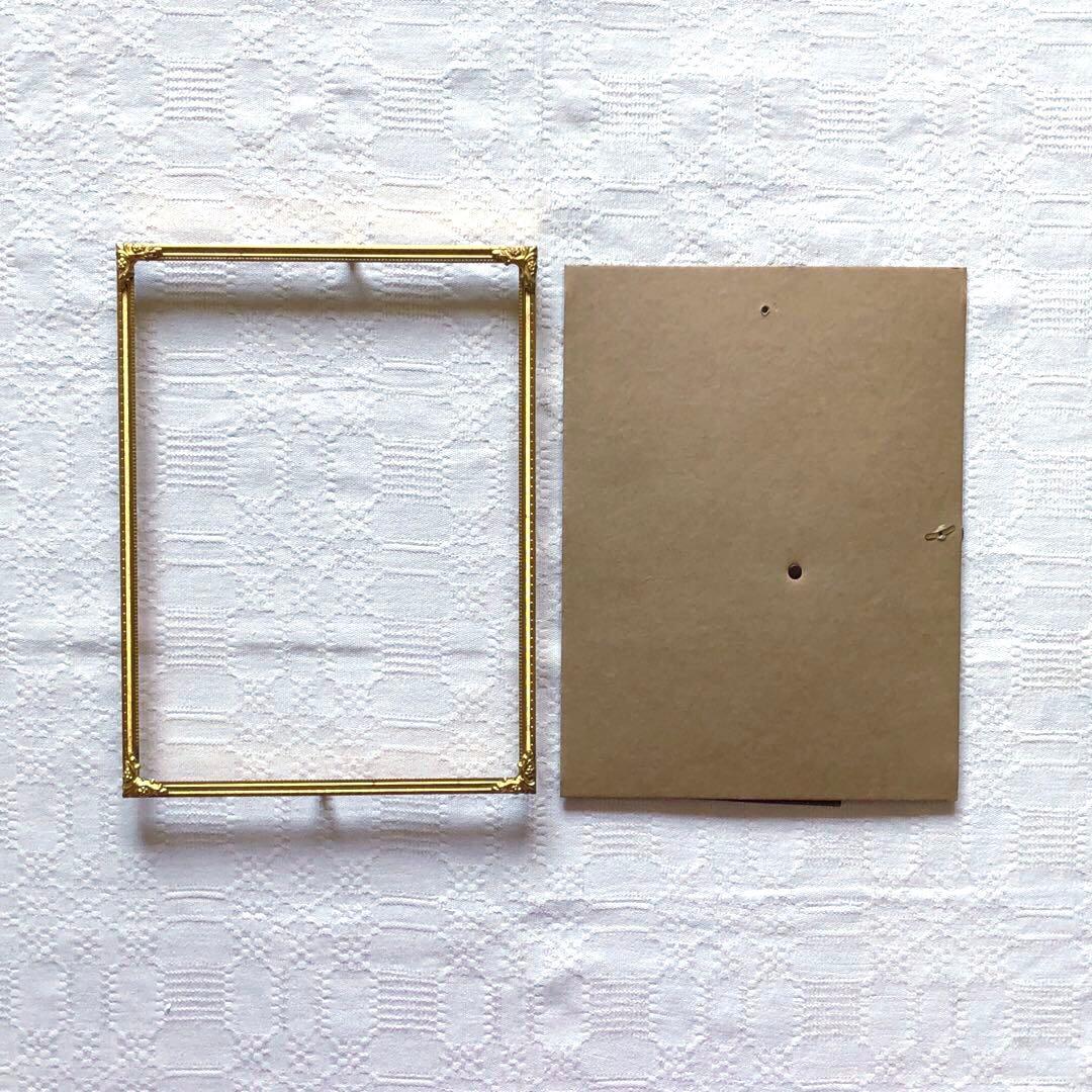 RV82 真鍮フォトフレーム24.5×18.5 北欧ヴィンテージ
