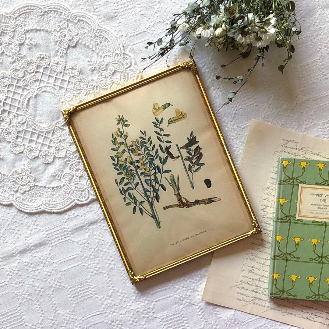 RV82 真鍮フォトフレーム24.5×18.5 北欧ヴィンテージ