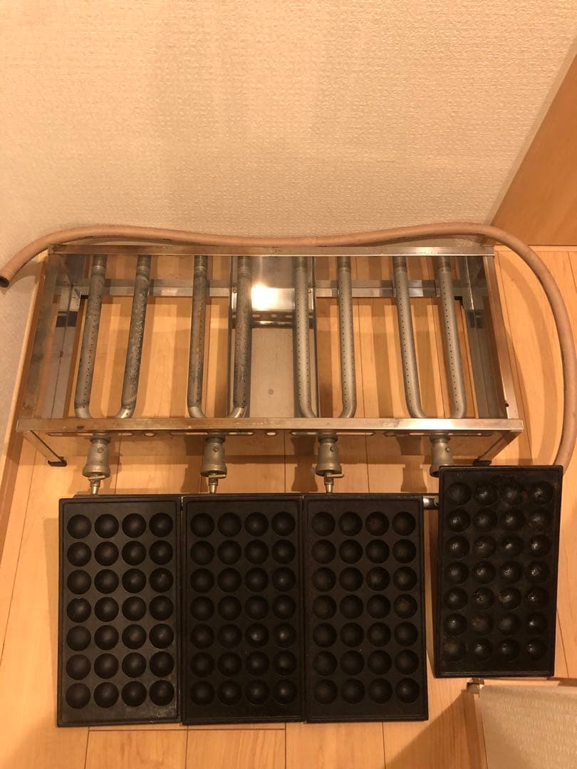 本日限定お値引‼️業務用たこ焼き器 天然ガス(都市ガス)112個