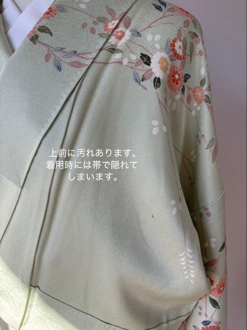 訪問着フルセット　259 正絹　入学式　お宮参【訪問着、袋帯、帯締め、帯揚げ】