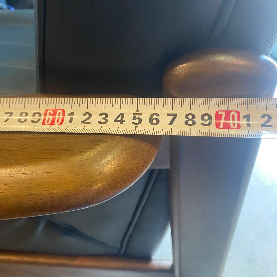 karimoku カリモク 1人掛けソファ 1シーター ネイビー紺