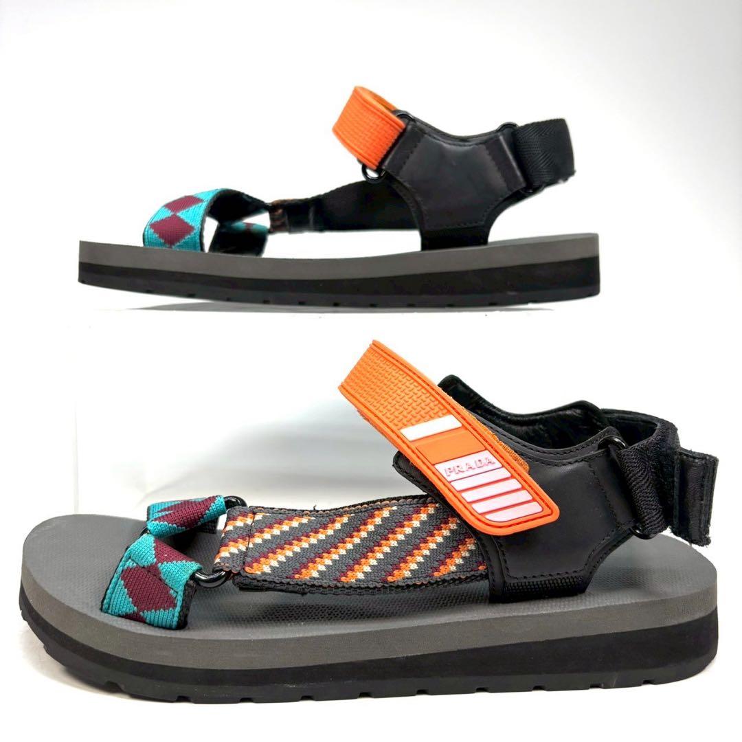 PRADA プラダ　サンダル　マルチカラー　38 1/2