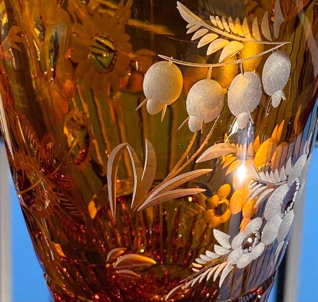 マイセンクリスタル　マイセンフラワー　花器　フラワーベース　極美品❣️