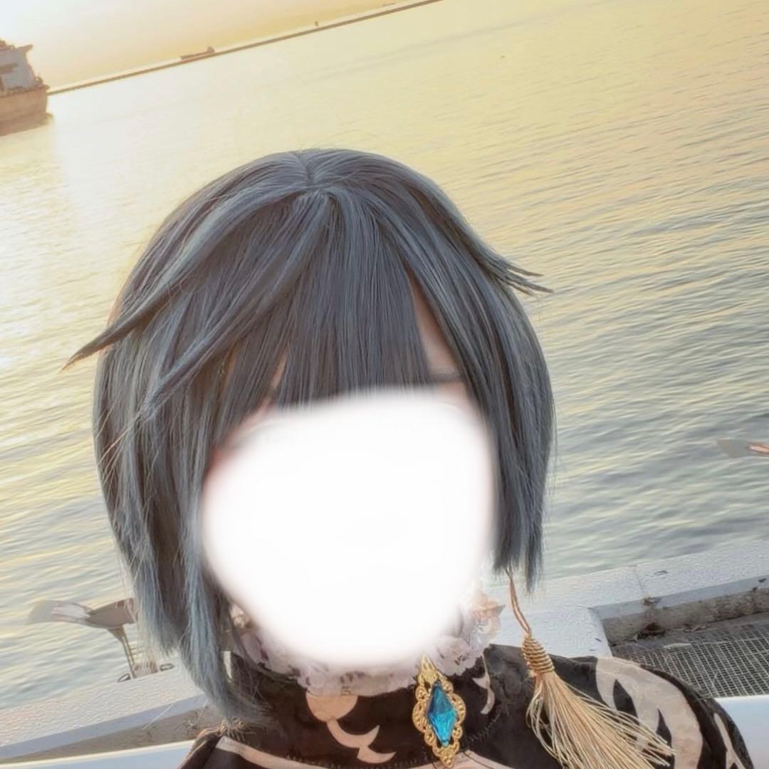 原神　行秋　コスプレ　衣装　ウィッグ　靴　フルセット