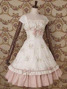 Mary Magdalene/プティブーケワンピース オフホワイト×ピンク