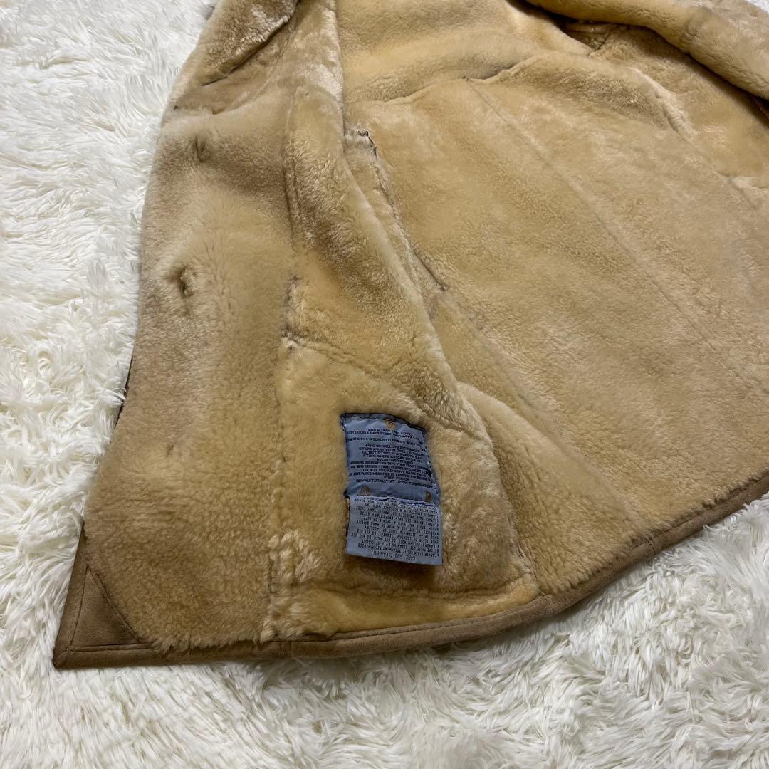 希少✨大きめ✨カンタベリー　ダッフルコート　リアルスエード　リアルムートン　L