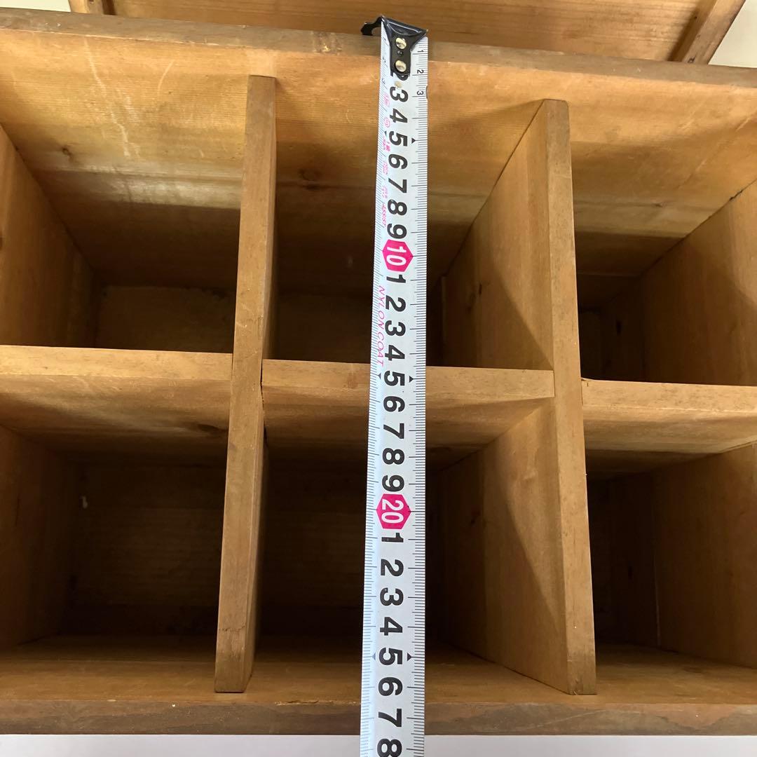 B-4 昭和レトロ 古道具 木製 木箱 ボックス ケース ウッドボックス 収納