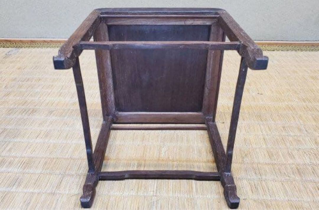 花台　中卓　正方　盆栽飾り台 山野草飾り台　本格作り　21センチ