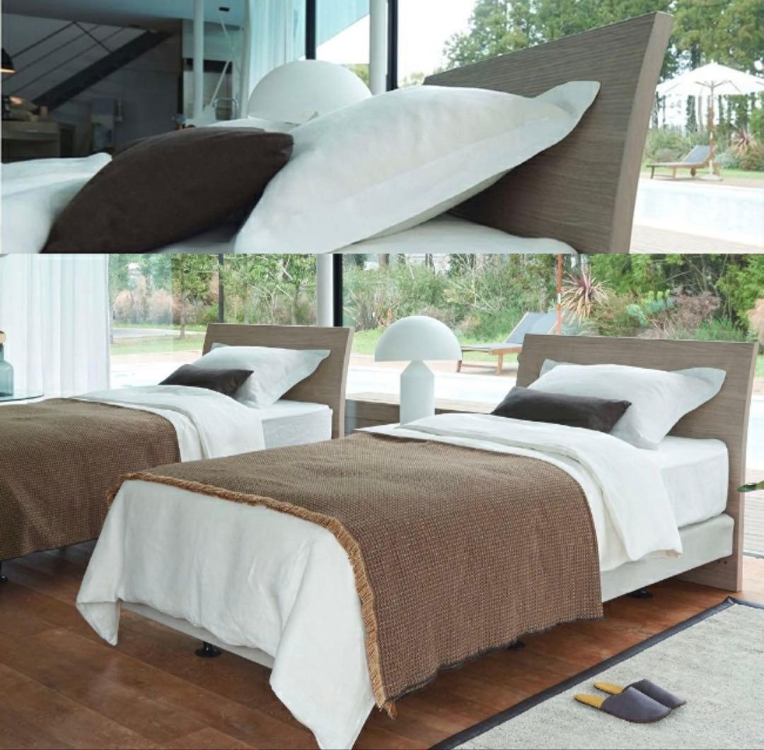 【】【シモンズ】木製ダブルベッドフレーム【販売8月まで】