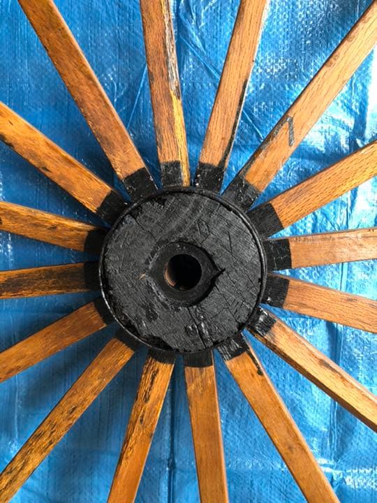 大八車の車輪