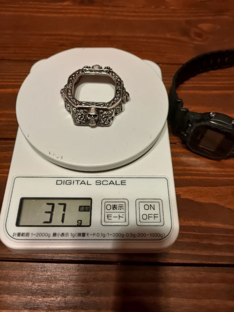 DW-5600BB silver925 シルバー ベゼル バイカー スカル 純銀