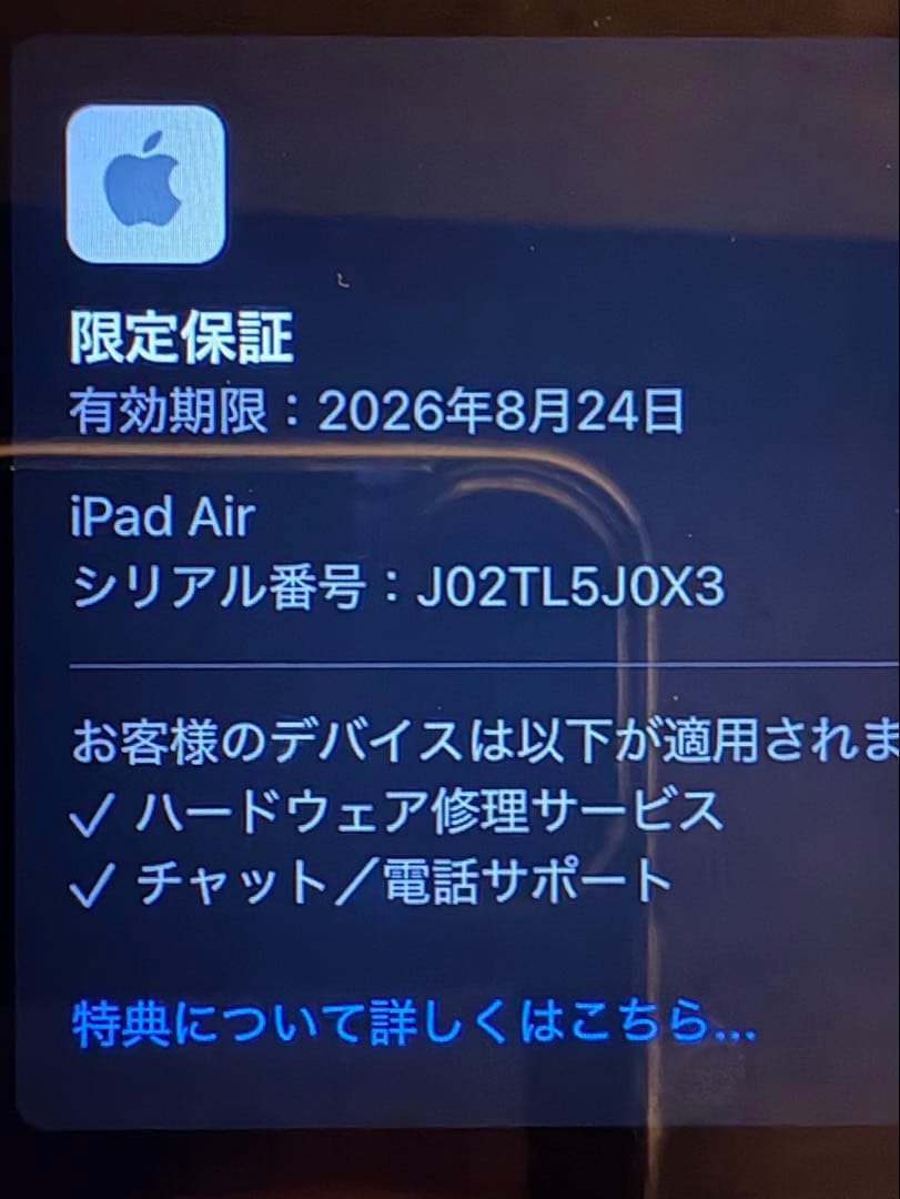 iPad Air(M3) 13インチ WiFiモデル128GB スペグレ