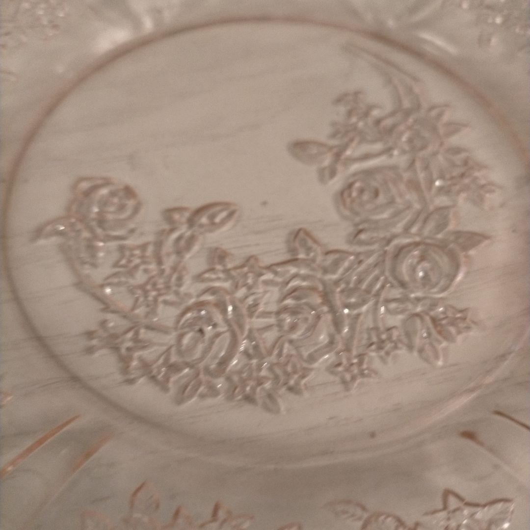 レア ヴィンテージ フェデラル シャロンローズ デザートプレート ペア ピンク