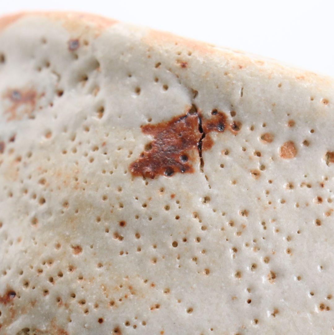 人間国宝 荒川豊蔵作 志野茶碗 共箱　M964