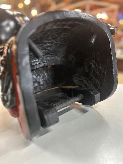 獅子頭　獅子舞　雄・雌　縁起物　実物木彫