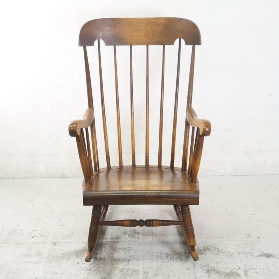 値下ヴィンテージ 飛騨産業 キツツキ 穂高 ウィンザーロッキングチェア 旧ロゴ