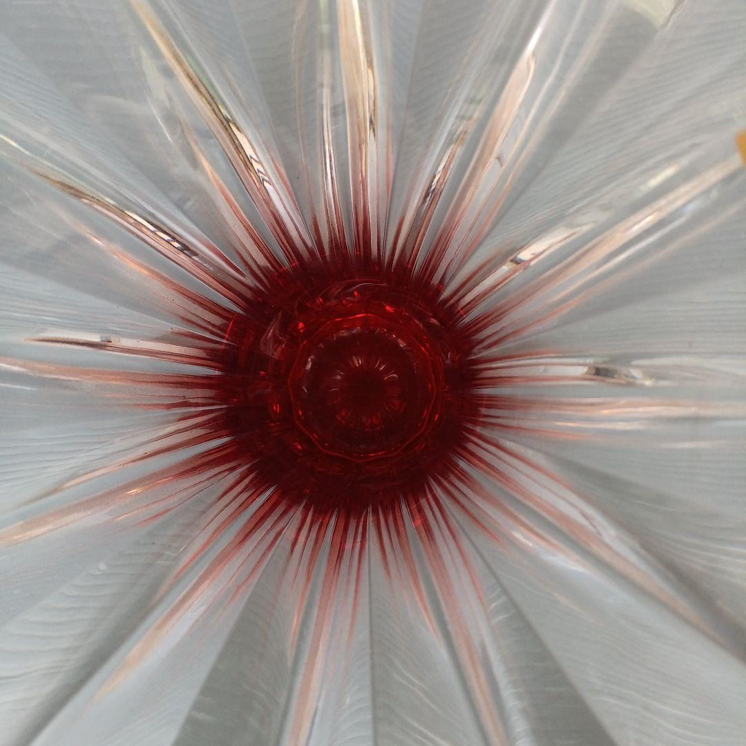 アンティーク　Nachtmann 　フラワーベース　ナハトマン　花瓶　レッド