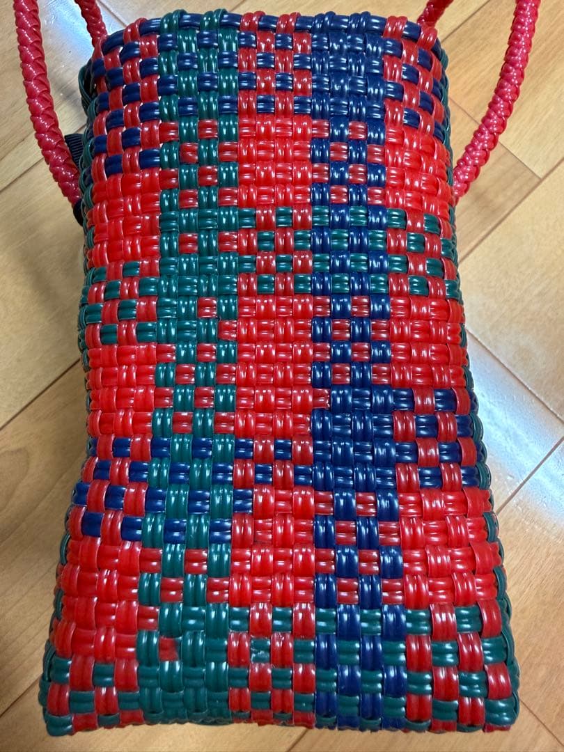 ファミリア カゴバッグ　かごバッグ　メルカドバッグ ミニサイズ