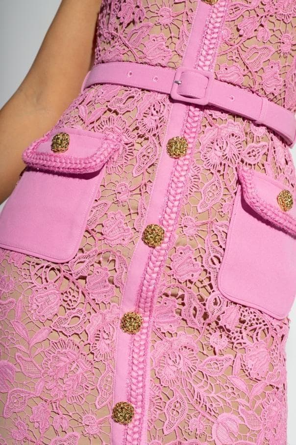 J*#様 セルフポートレイト ワンピース レース ピンク UK12 未使用 Gu