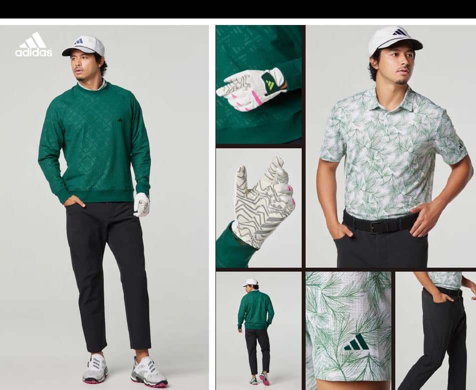 【82】秋冬 定価17,600円 アディダス ゴルフ 防風 アンクルパンツ 黒