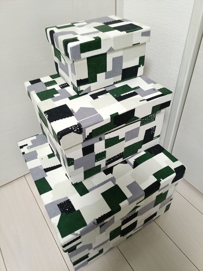 新品未使用　ミナペルホネン　ファブリックボックス　大中小　３個セット　正規品