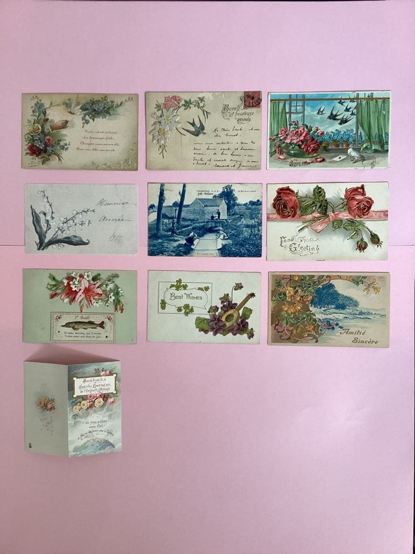 アンティークポストカード 22枚 フランス