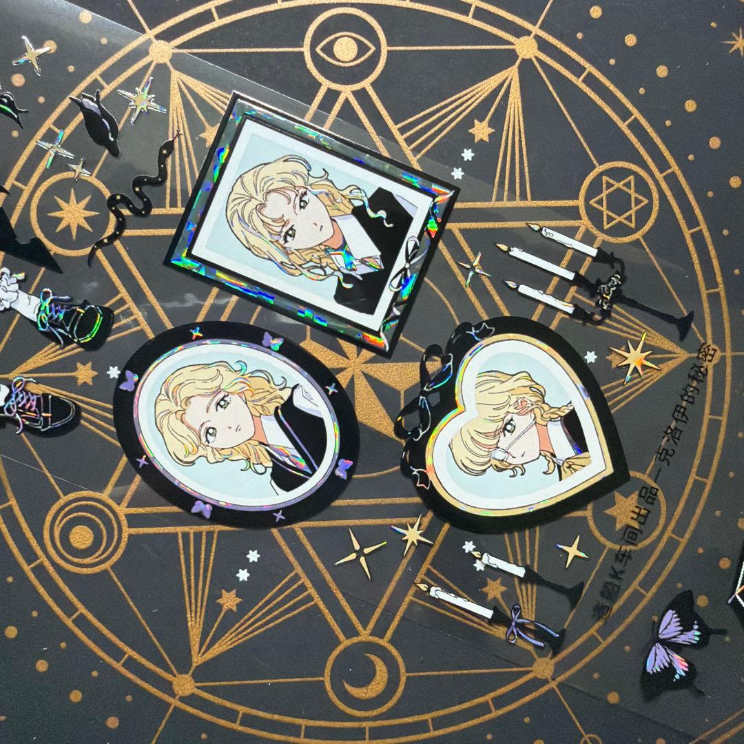 【8953】海外　マステ　中古巻　貝殻光マスキングテープ　人物系