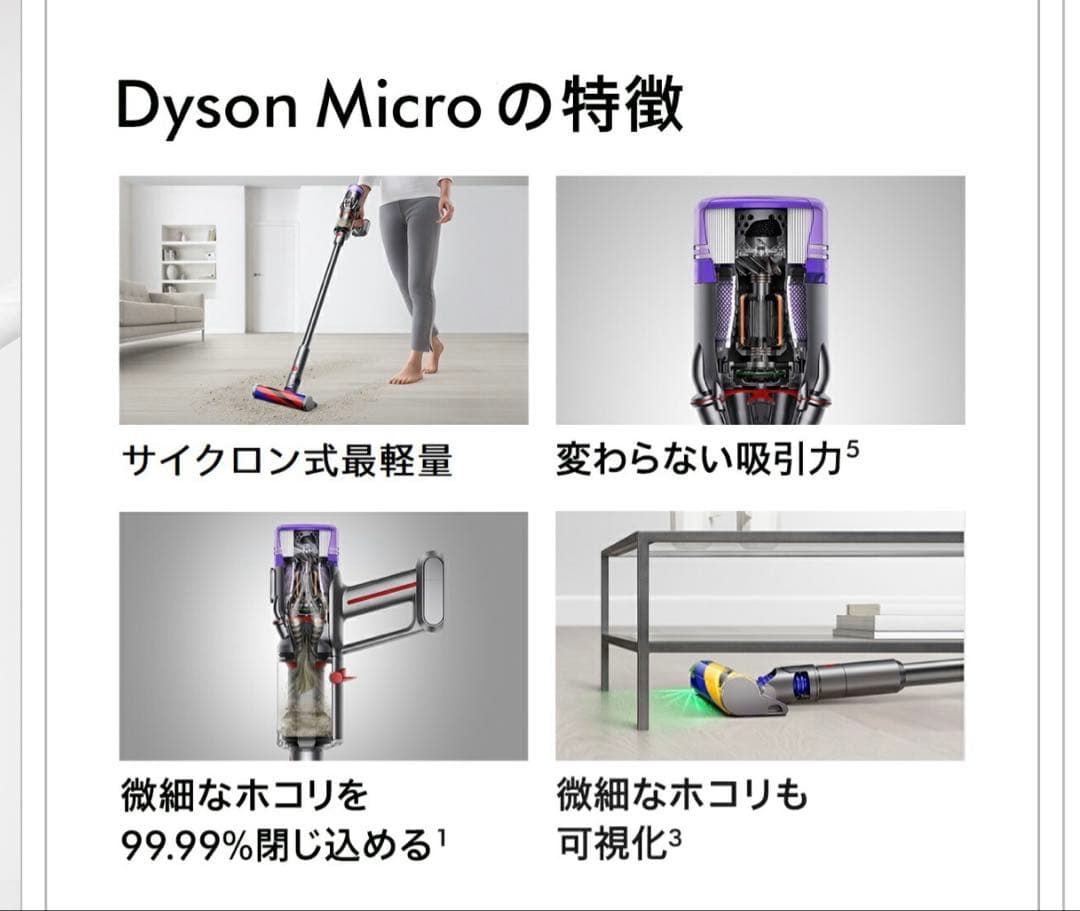 ☆３年保証書付☆新品未開封Dyson Micro-Plus (SV33FFPL)