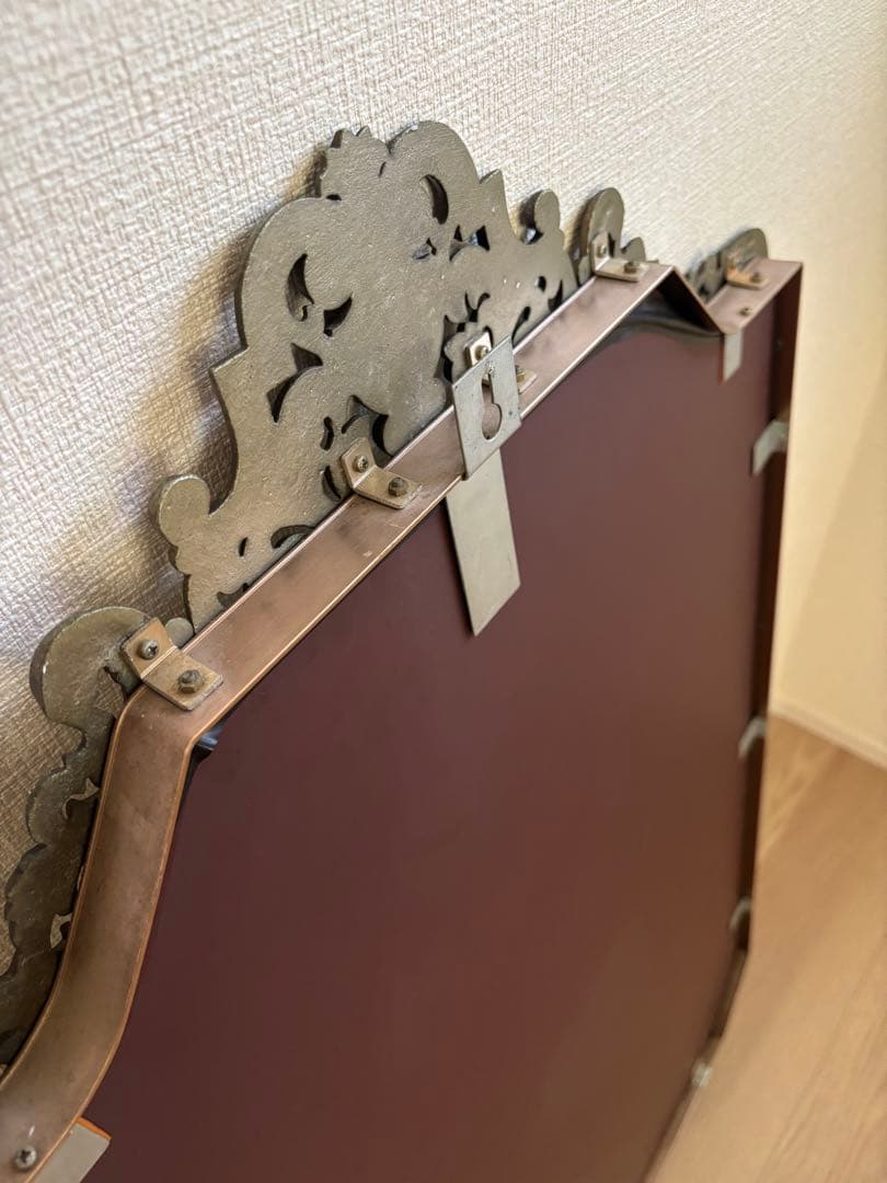 ゴールド アンティーク 壁掛け ミラー ヴィンテージ