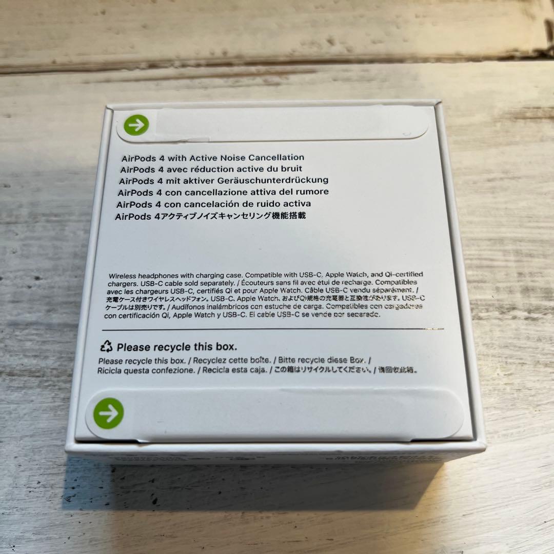 【新品未開封】AirPods 4 (ANC) 本体 ノイズキャンセリング