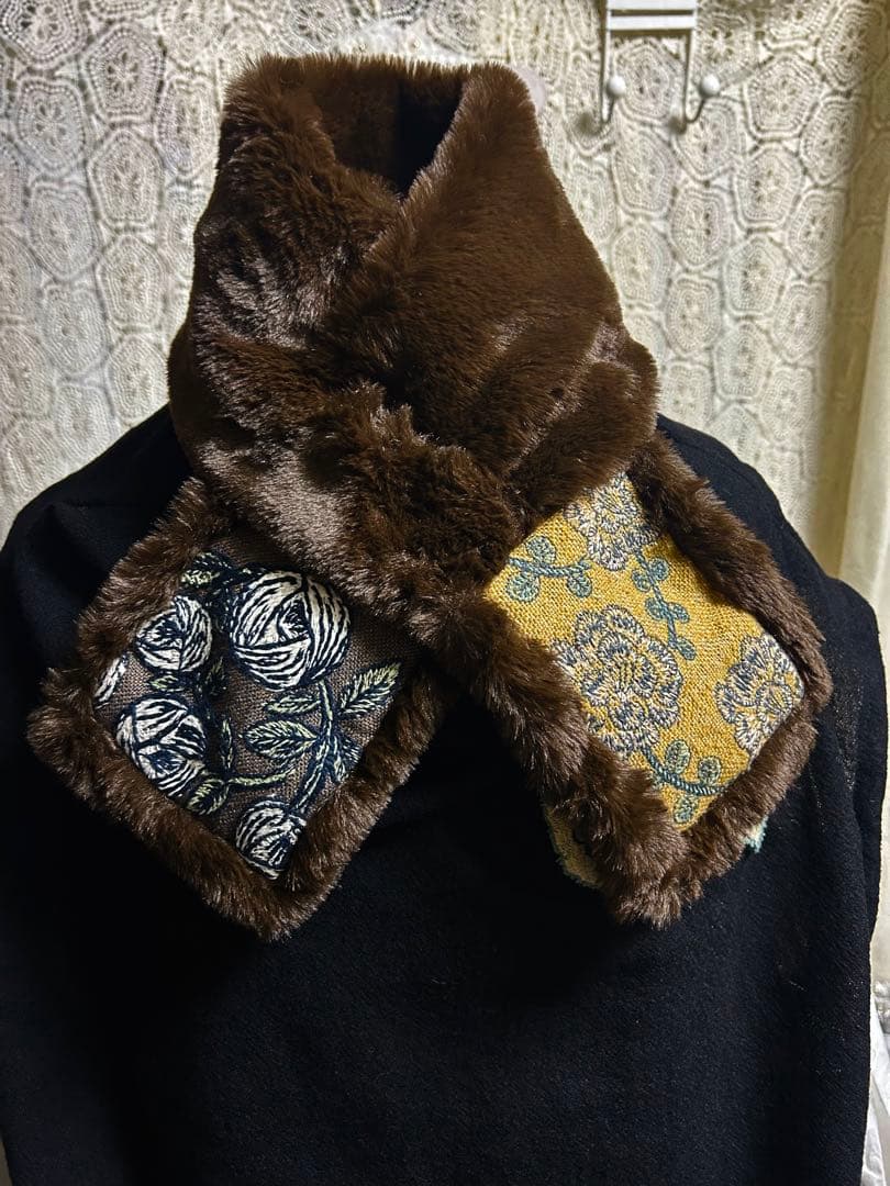 レイちゃん51220ＢミナペルホネンハンドメイドブガッティML＆マフラー